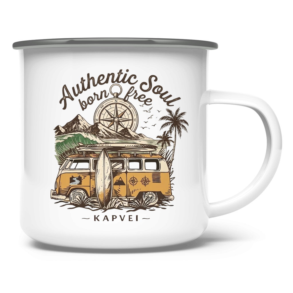 Emaille Tasse - Vintage Vanlife