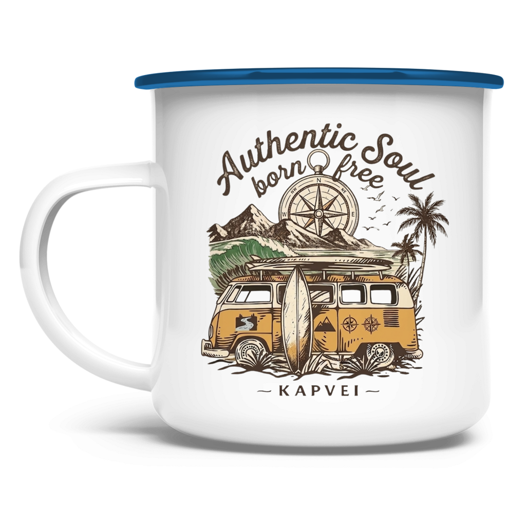 Emaille Tasse - Vintage Vanlife