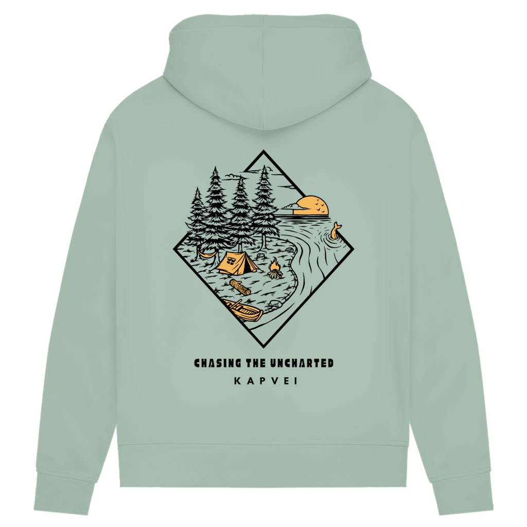 Damen Premium Bio Hoodie - Chasing the Uncharted