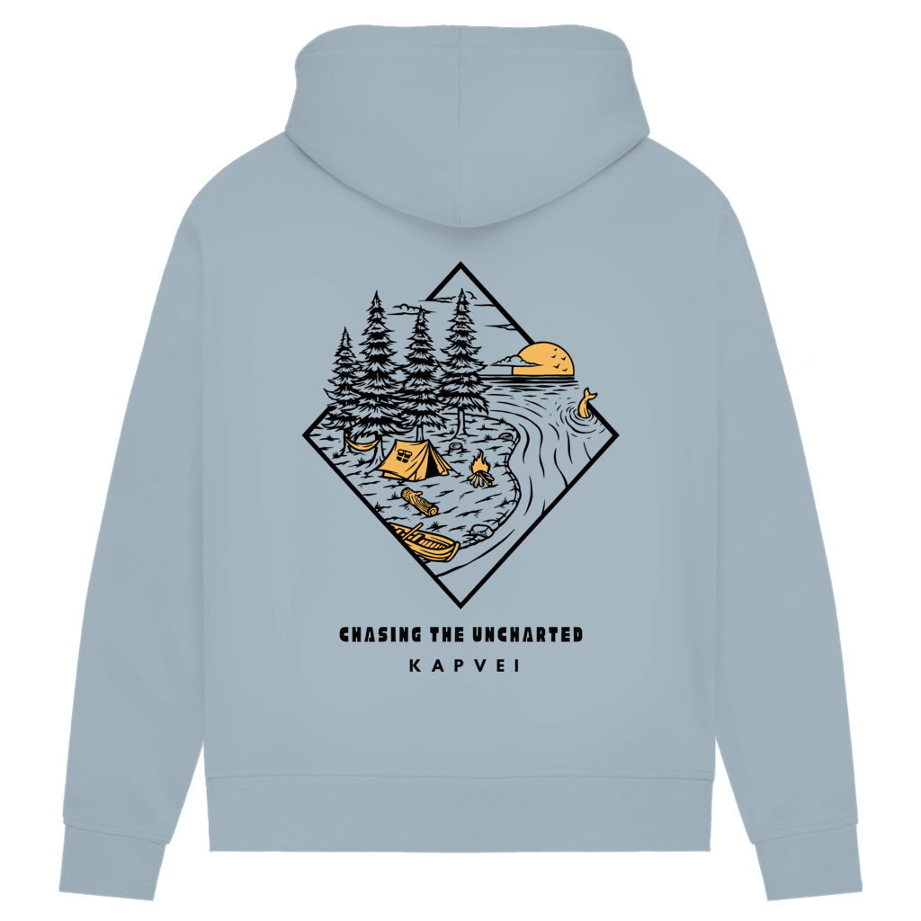 Damen Premium Bio Hoodie - Chasing the Uncharted