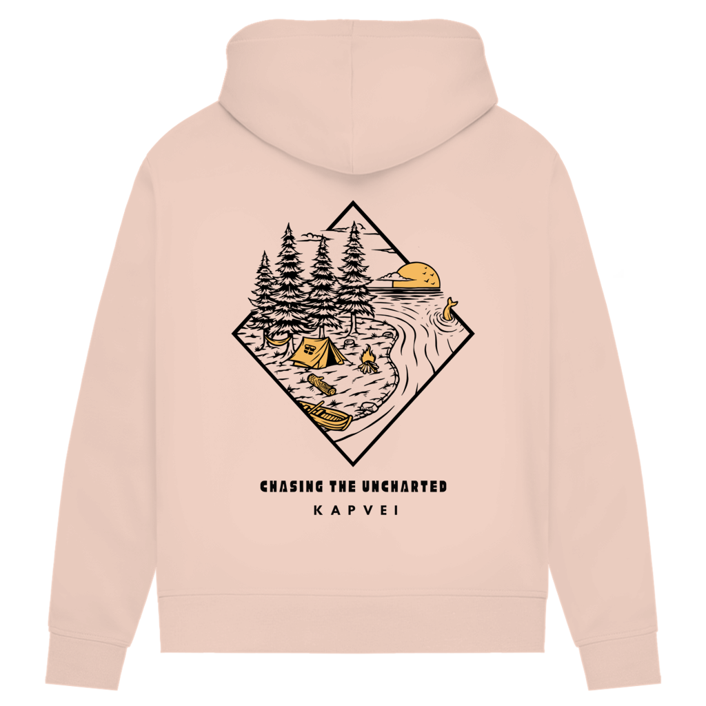 Damen Premium Bio Hoodie - Chasing the Uncharted