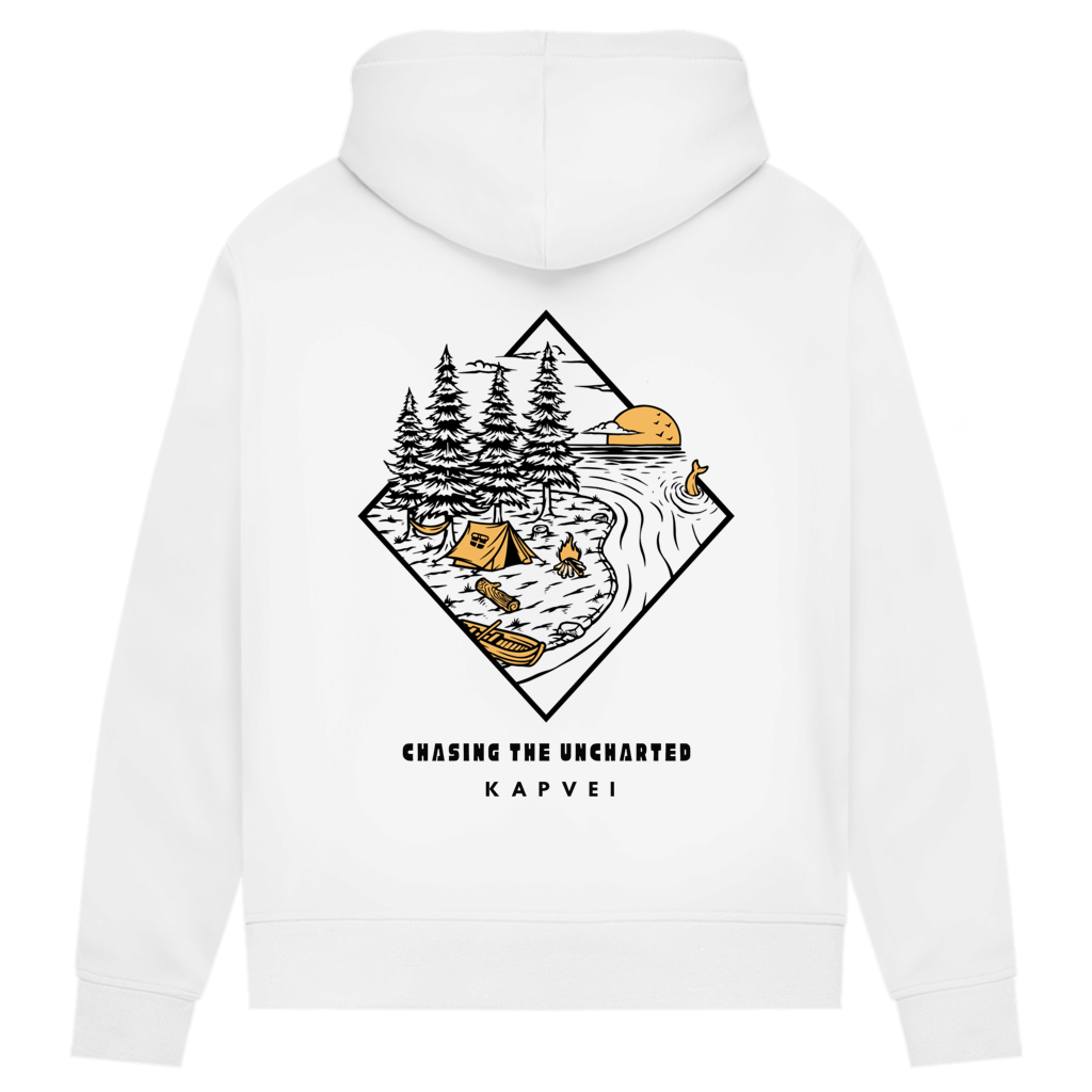 Damen Premium Bio Hoodie - Chasing the Uncharted