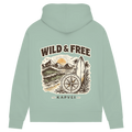 Damen Premium Bio Hoodie WILD & FREE