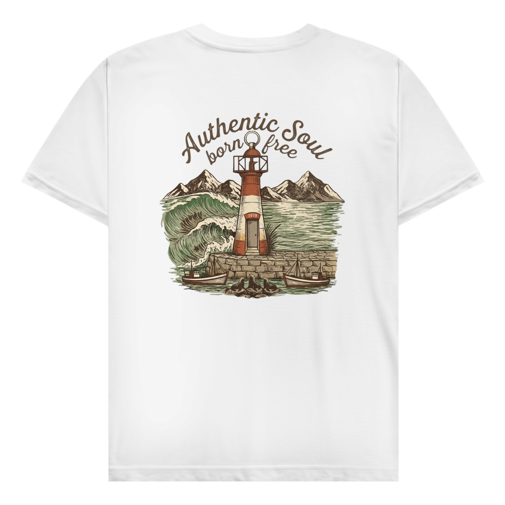 Herren T-Shirt Lighthouse