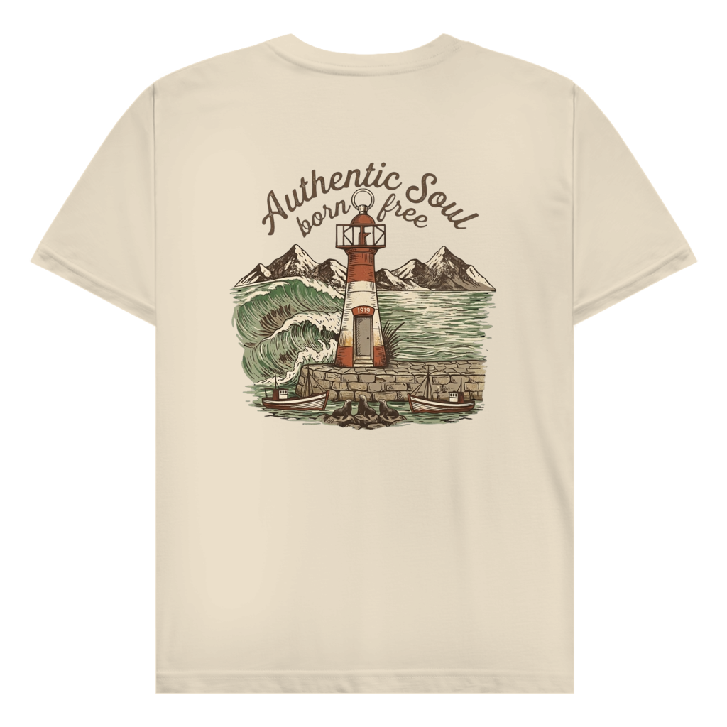 Herren T-Shirt Lighthouse