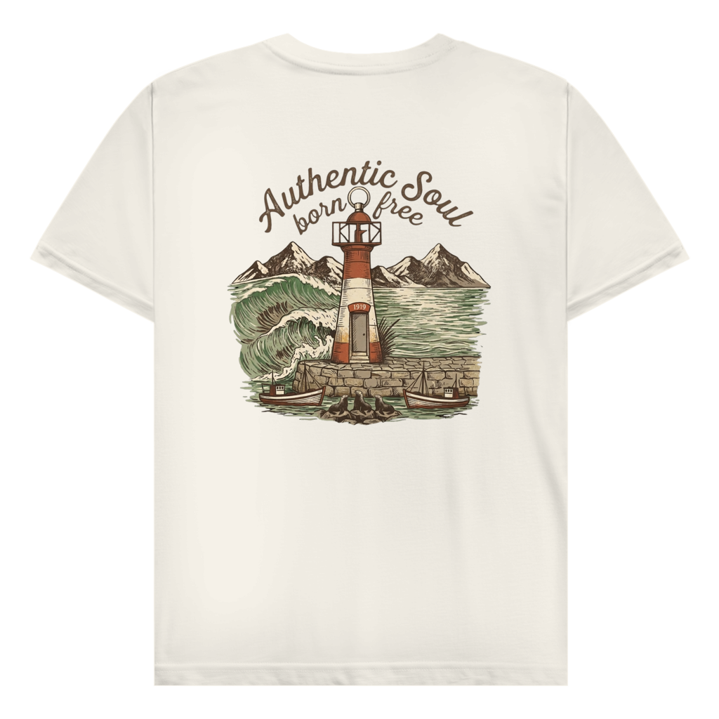 Herren T-Shirt Lighthouse