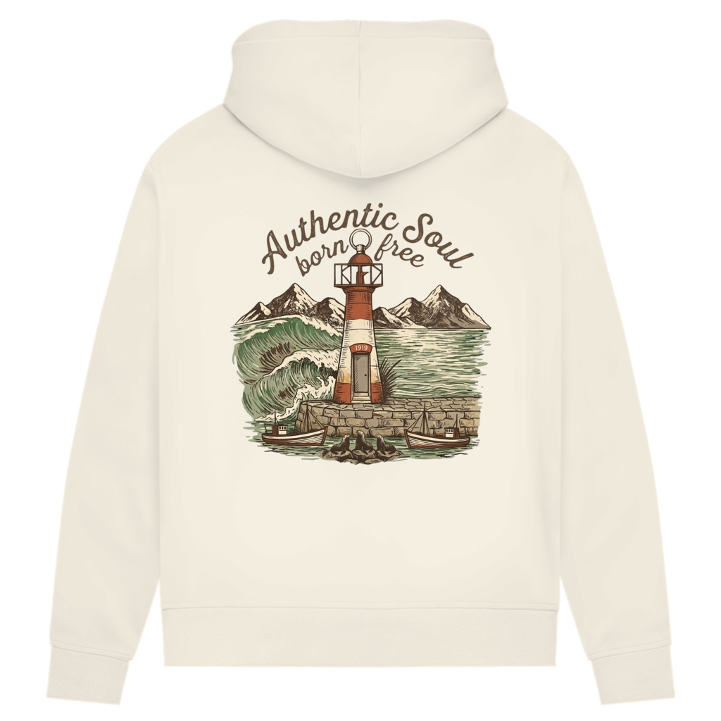 Damen Premium Bio Hoodie Lighthouse