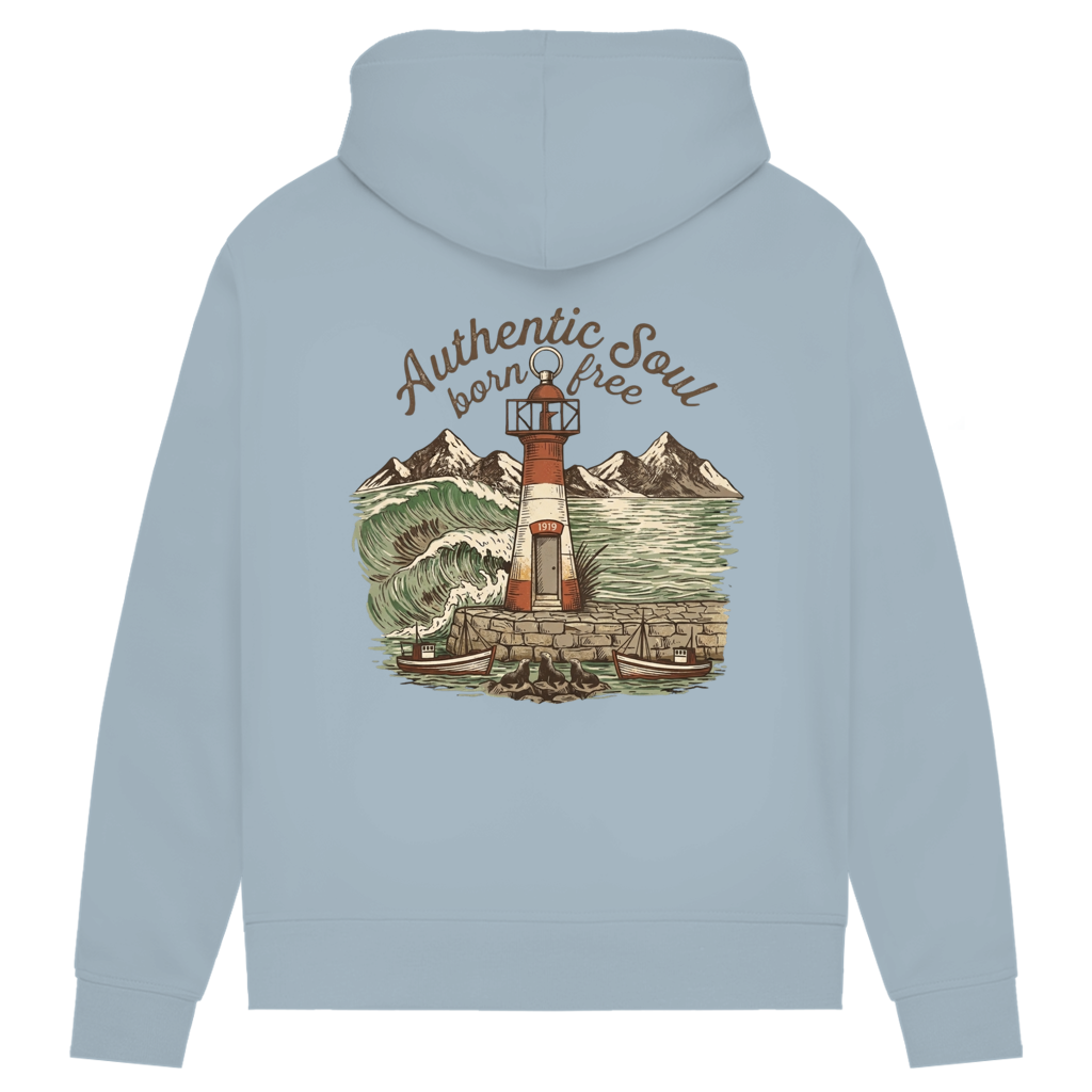 Damen Premium Bio Hoodie Lighthouse