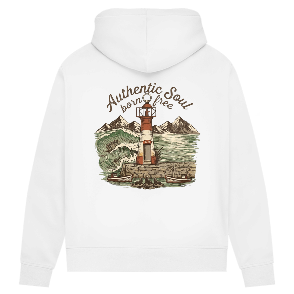 Damen Premium Bio Hoodie Lighthouse