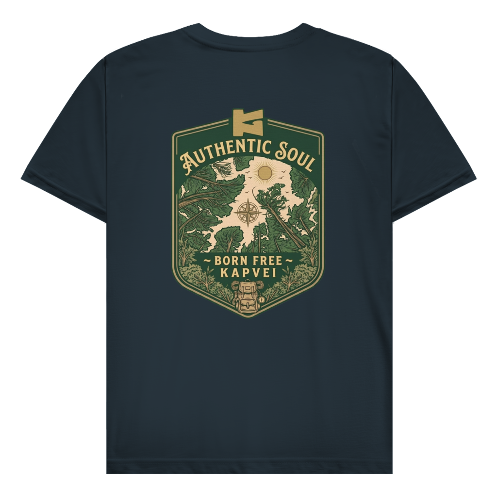 Herren T-Shirt Born Free