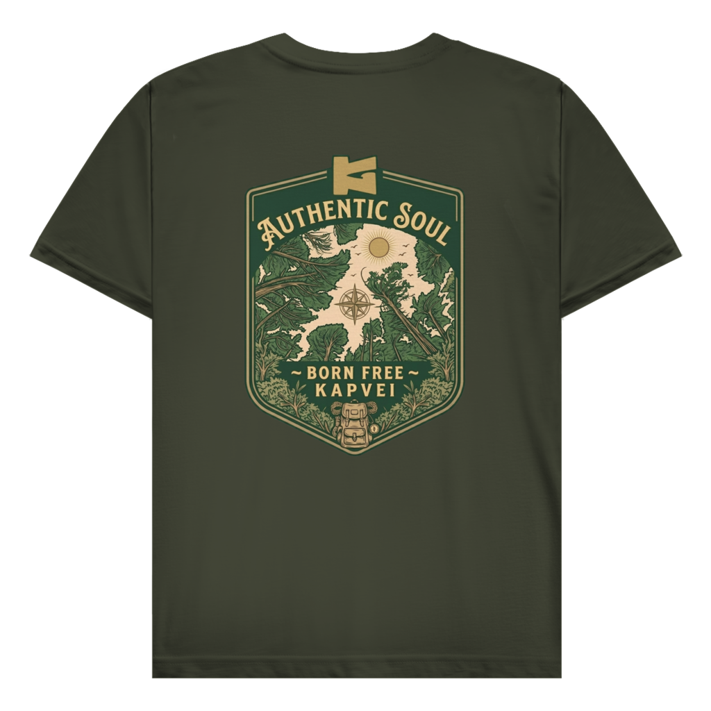 Herren T-Shirt Born Free