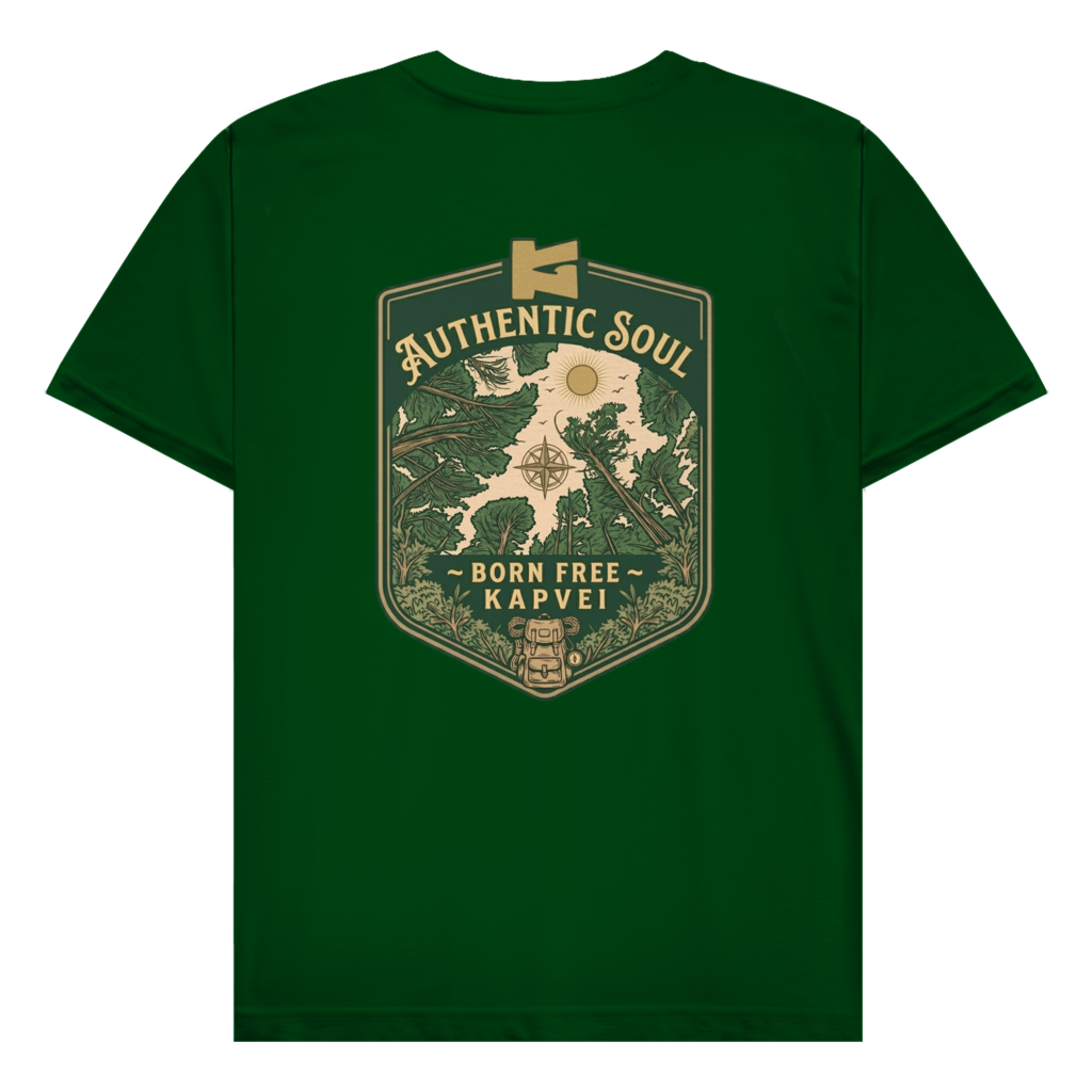 Herren T-Shirt Born Free
