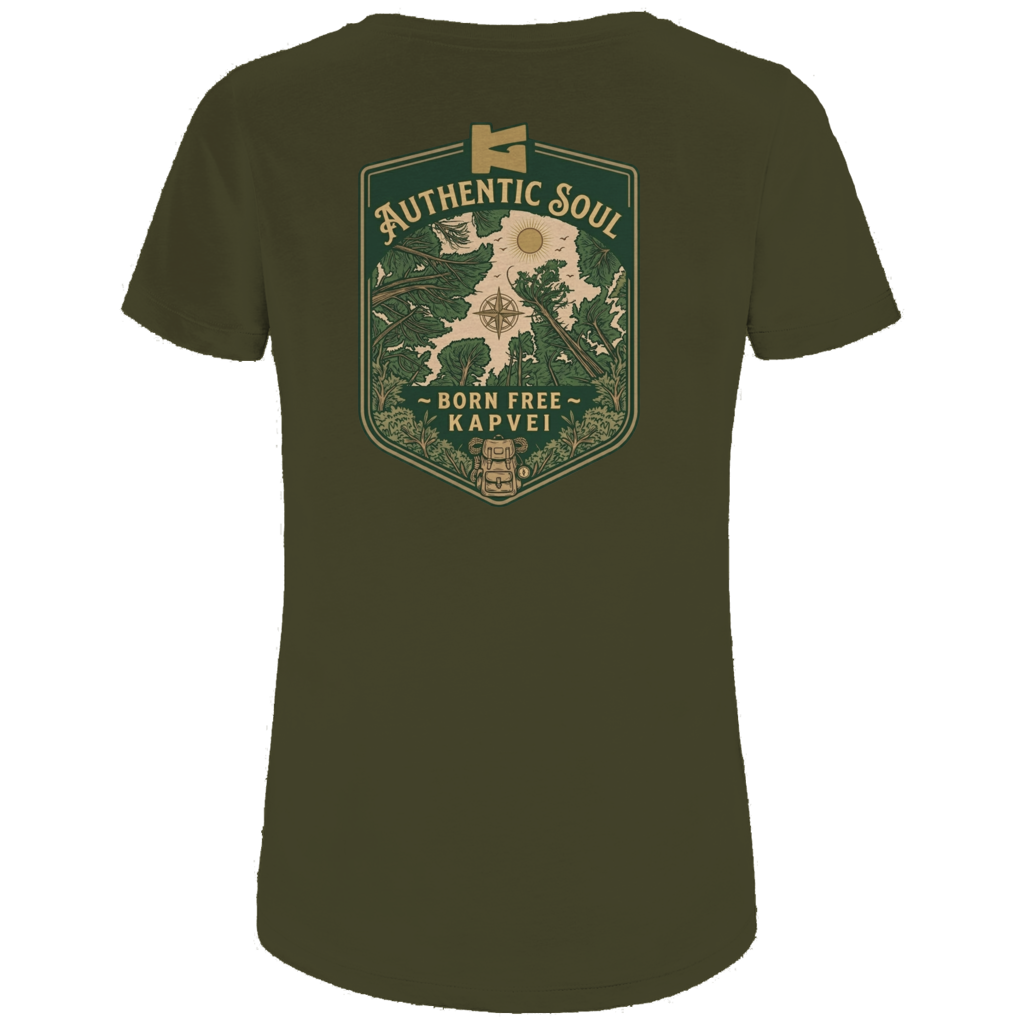 Damen Premium Bio T-Shirt Born Free