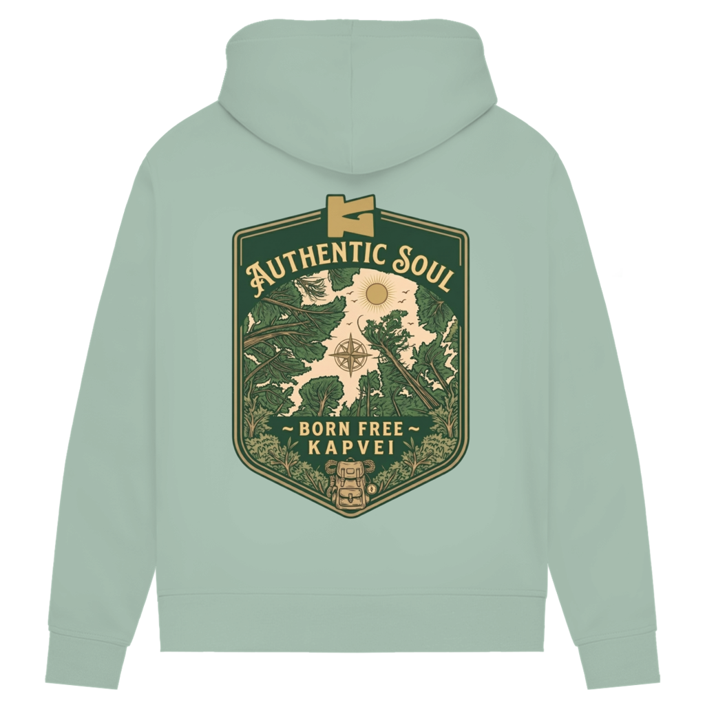 Damen Premium Bio Hoodie Born Free