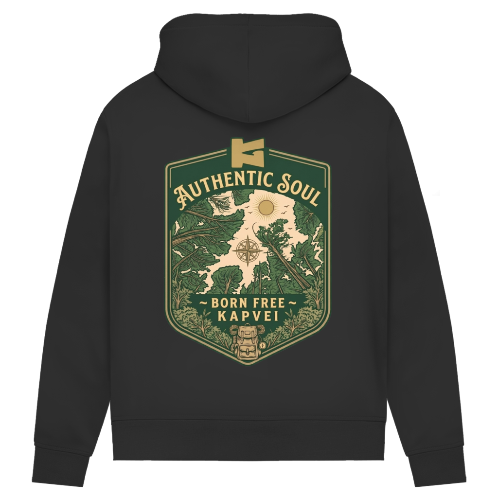 Damen Premium Bio Hoodie Born Free