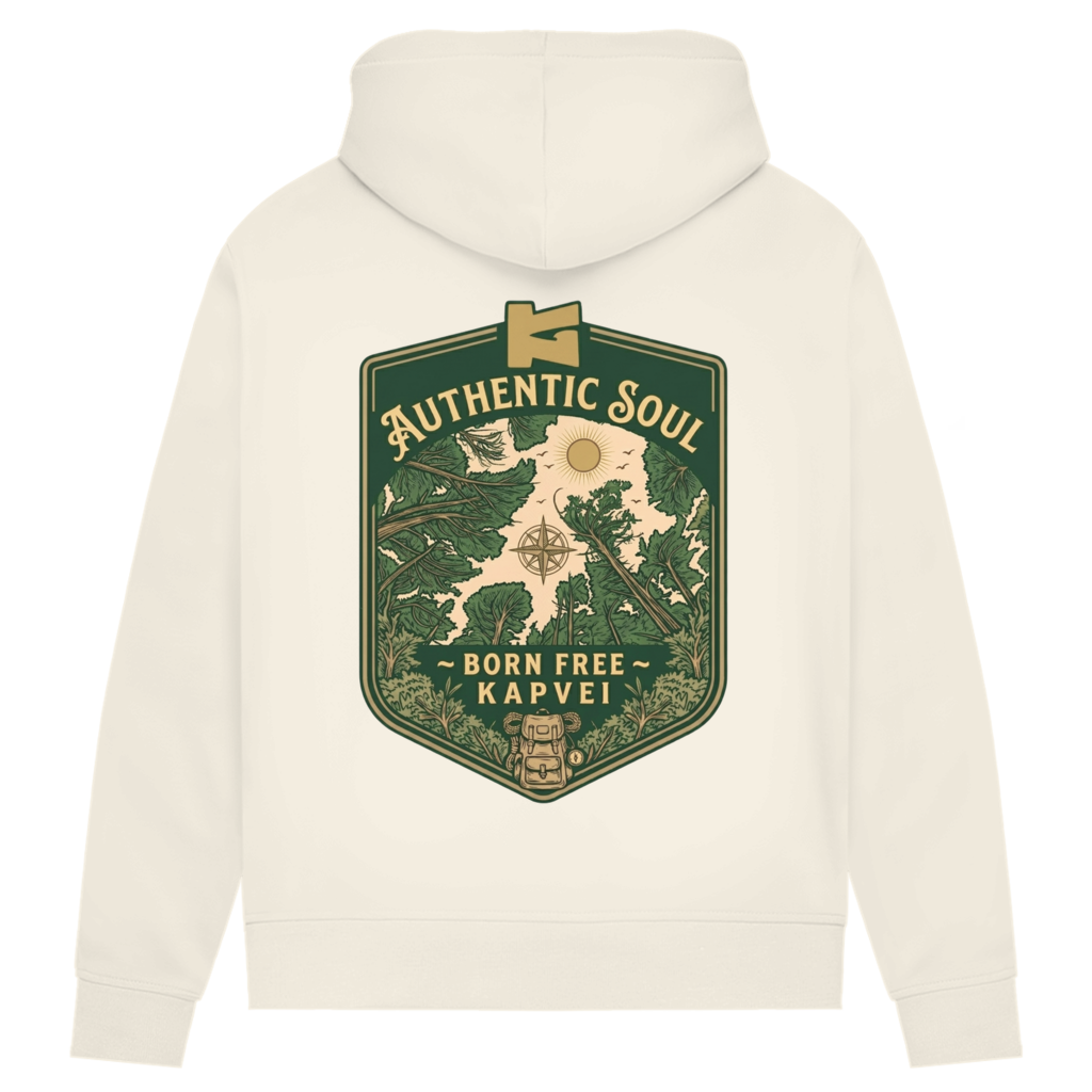 Damen Premium Bio Hoodie Born Free