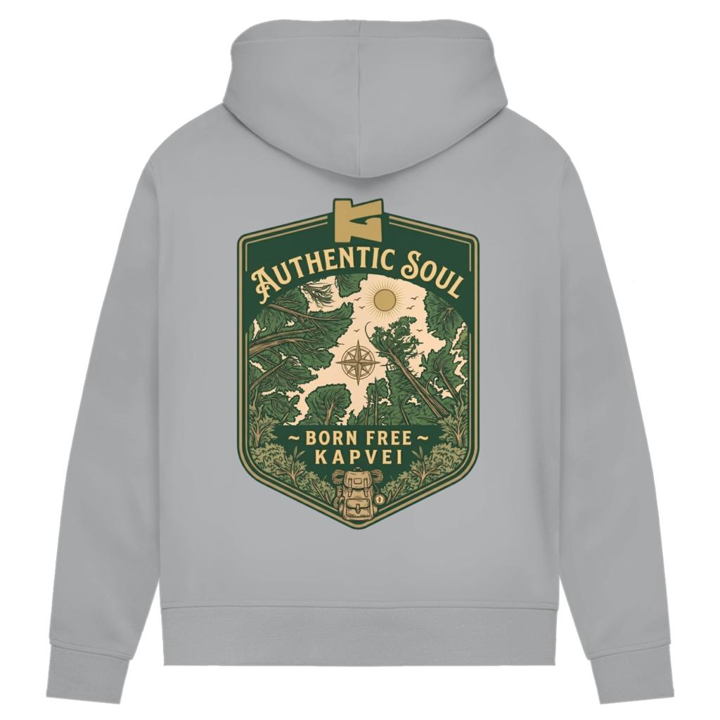 Damen Premium Bio Hoodie Born Free