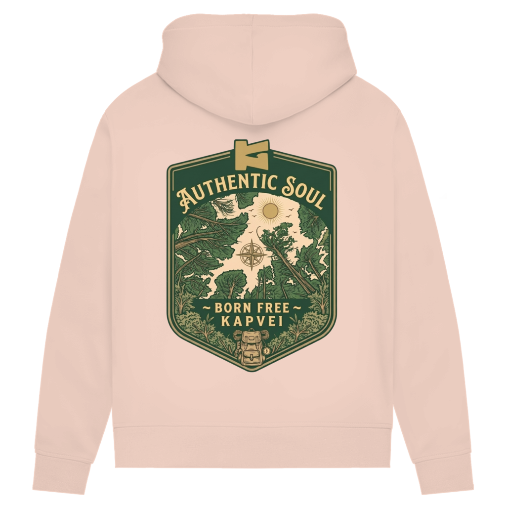 Damen Premium Bio Hoodie Born Free