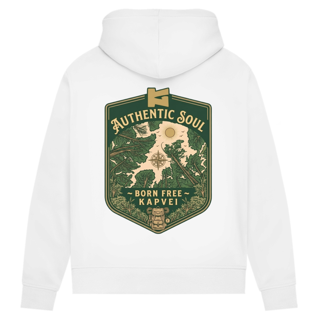 Damen Premium Bio Hoodie Born Free