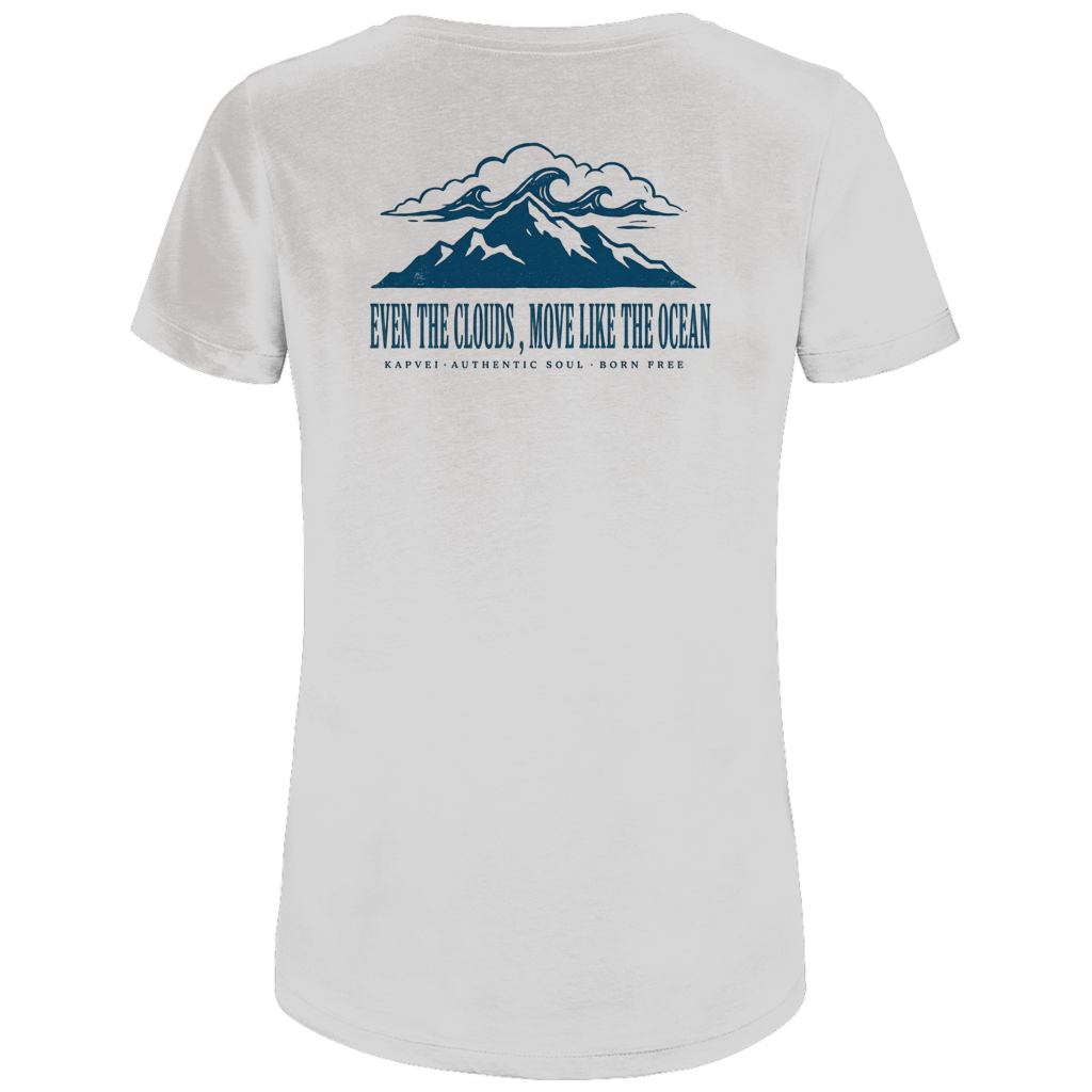 Damen Premium Bio T-Shirt Moving Clouds Kapvei