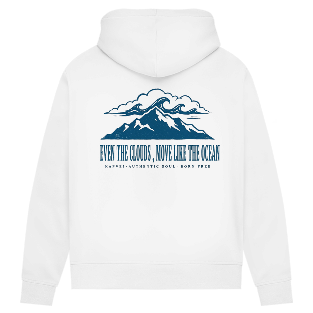Damen Premium Bio Hoodie Moving Clouds Kapvei