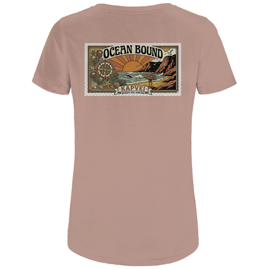 Damen Premium Bio T-Shirt Ocean Bound Surf