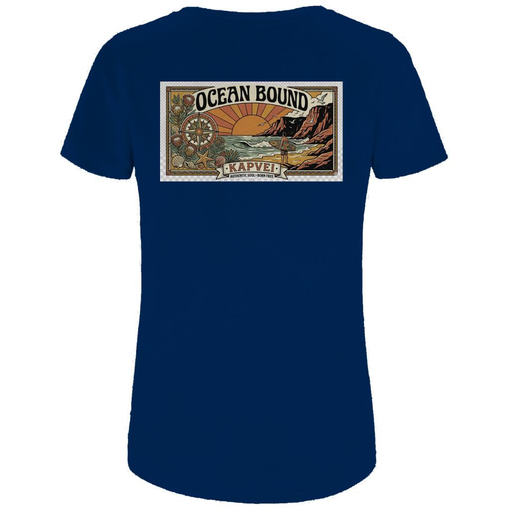 Damen Premium Bio T-Shirt Ocean Bound Surf