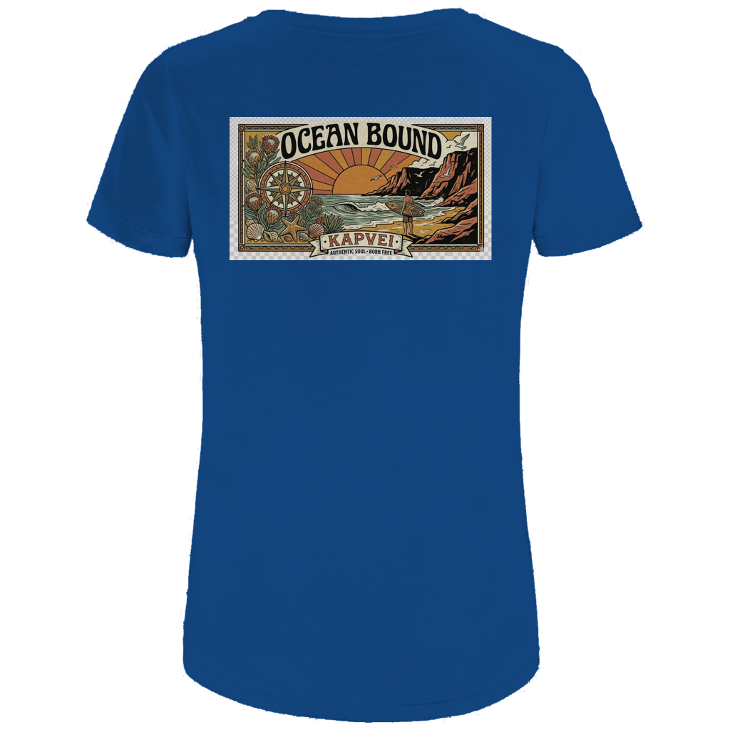 Damen Premium Bio T-Shirt Ocean Bound Surf