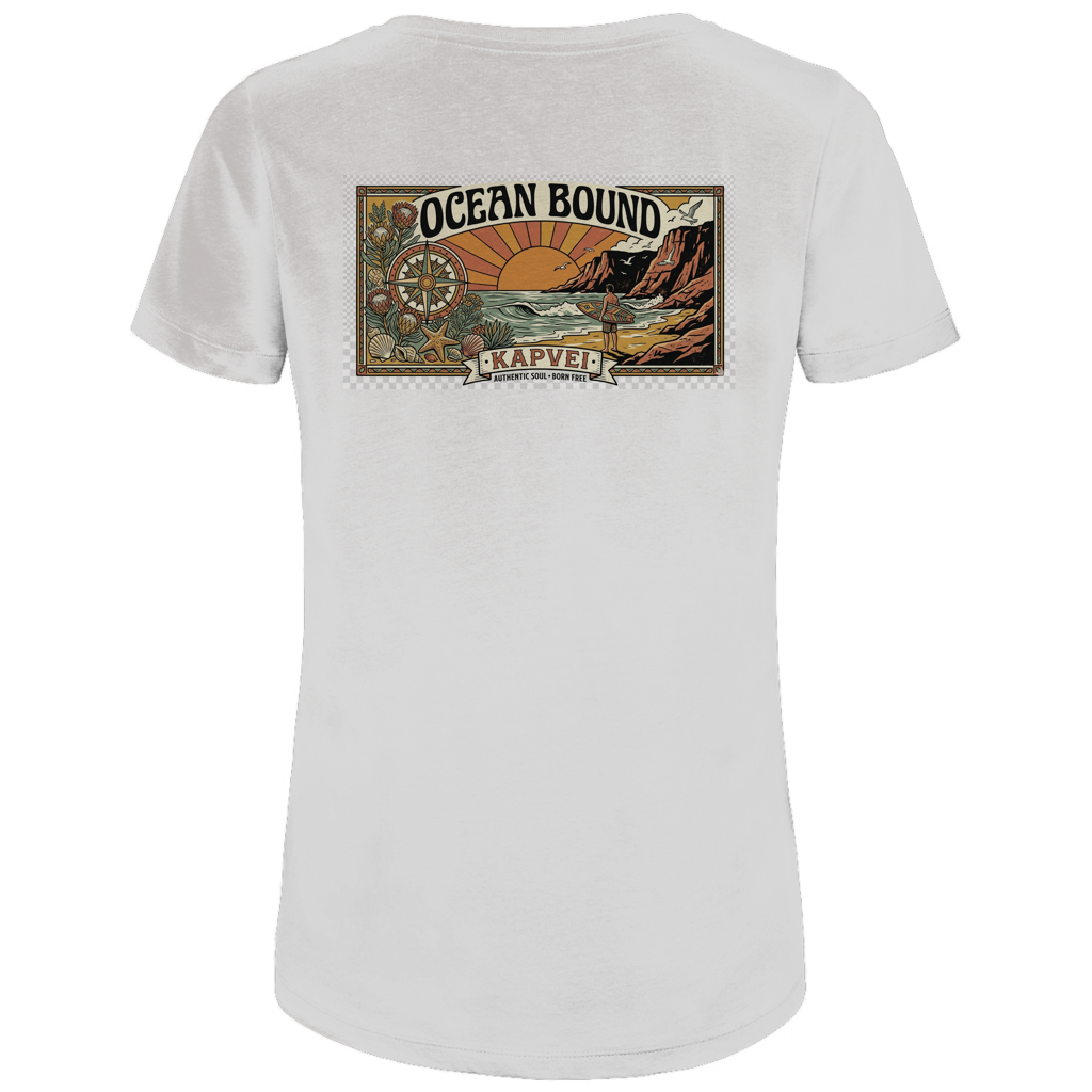 Damen Premium Bio T-Shirt Ocean Bound Surf