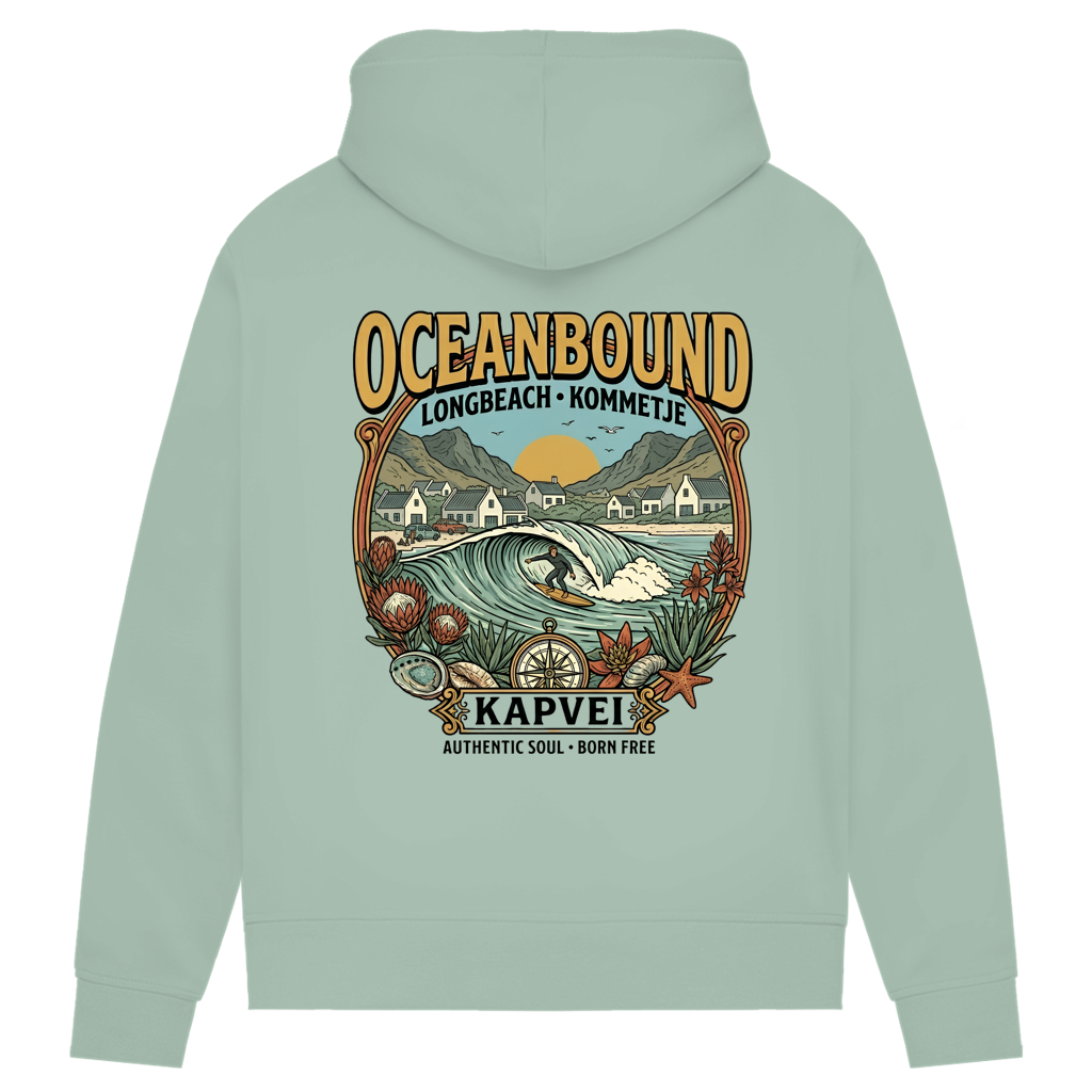 Damen Premium Bio Hoodie Ocean Bound Longbeach