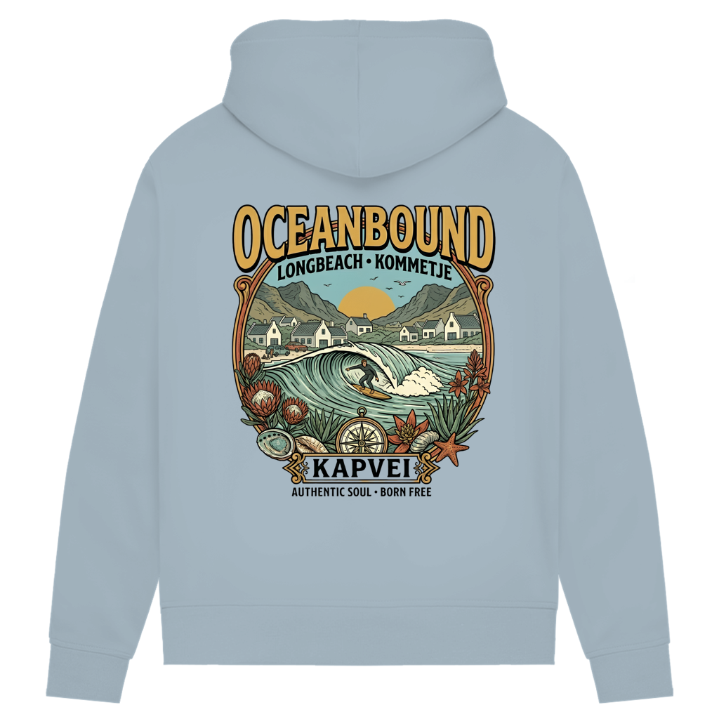 Damen Premium Bio Hoodie Ocean Bound Longbeach
