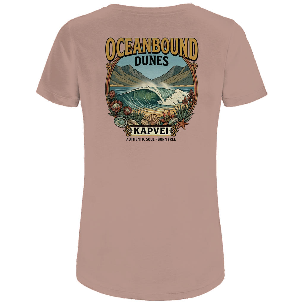 Damen Premium Bio T-Shirt Ocean Bound Dunes