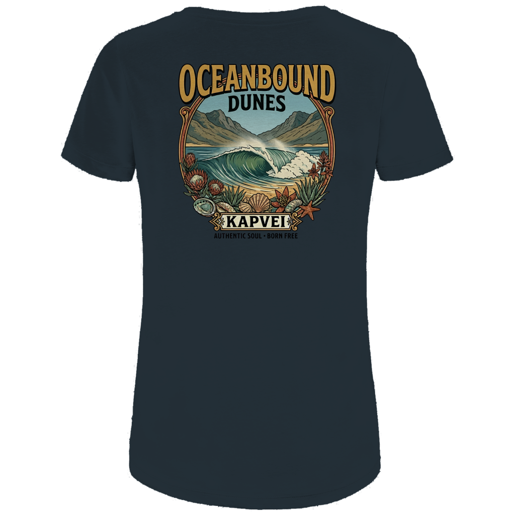 Damen Premium Bio T-Shirt Ocean Bound Dunes