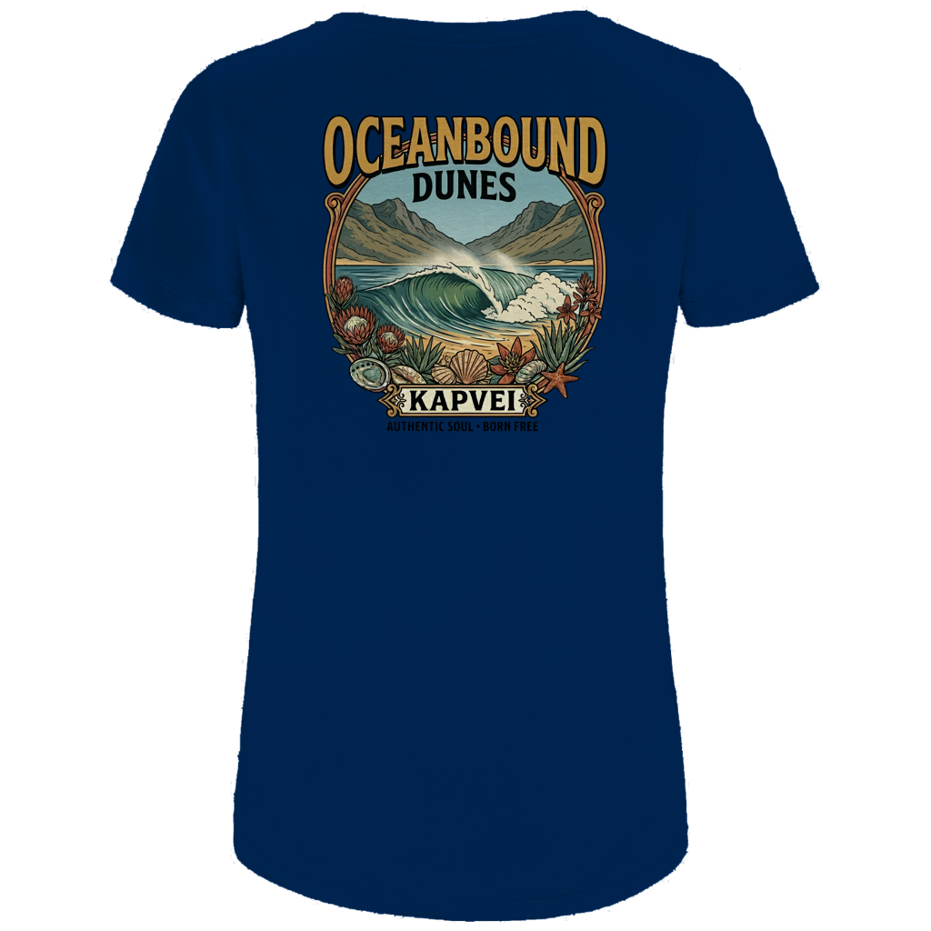 Damen Premium Bio T-Shirt Ocean Bound Dunes