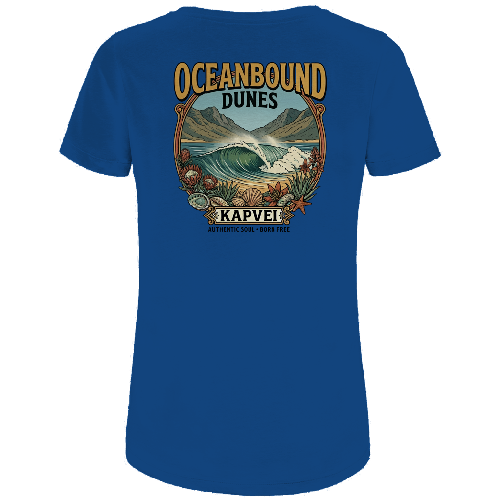 Damen Premium Bio T-Shirt Ocean Bound Dunes