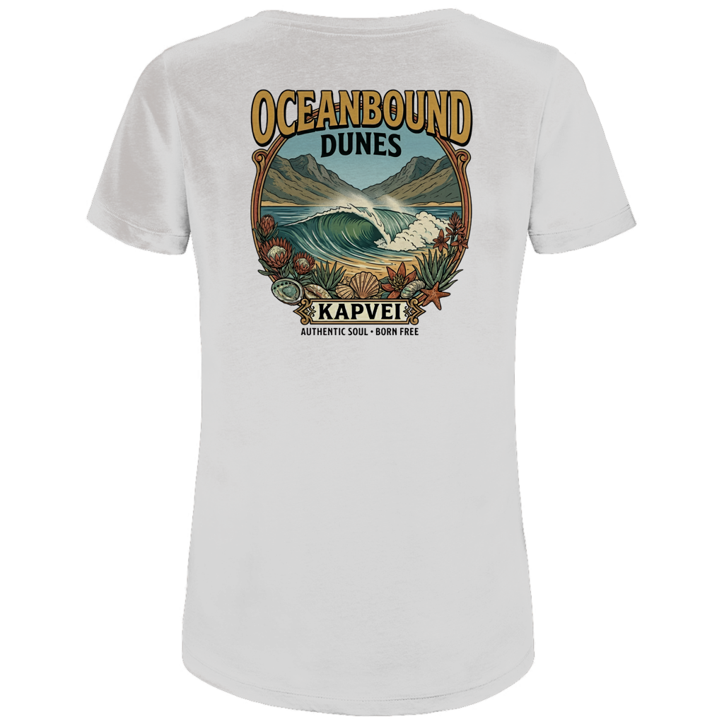 Damen Premium Bio T-Shirt Ocean Bound Dunes