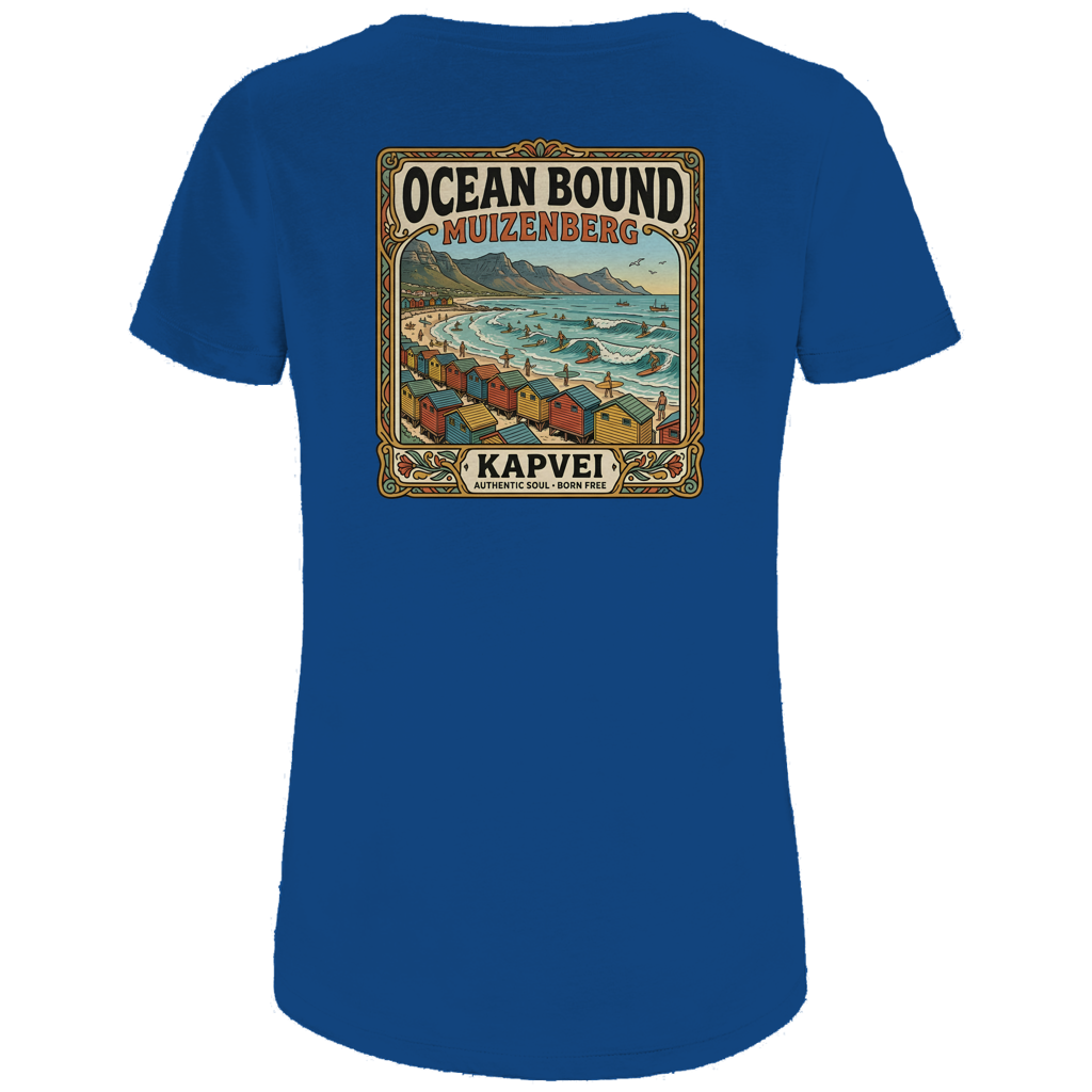 Damen Premium Bio T-Shirt Ocean Bound Muizenberg