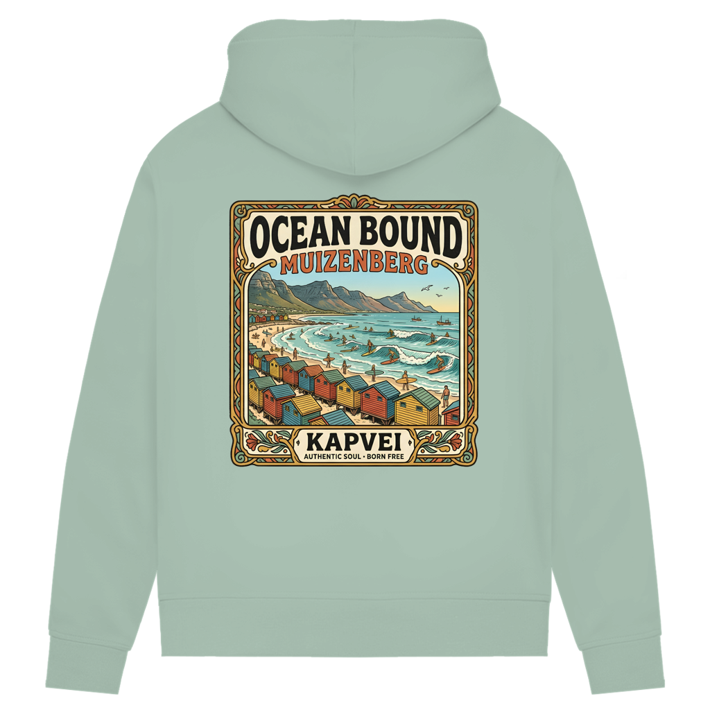 Damen Premium Bio Hoodie Ocean Bound Muizenberg