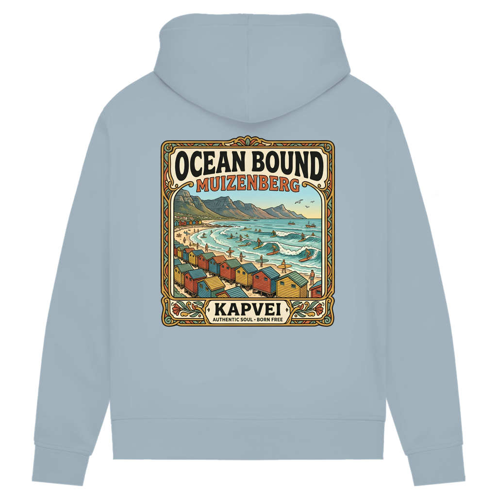 Damen Premium Bio Hoodie Ocean Bound Muizenberg