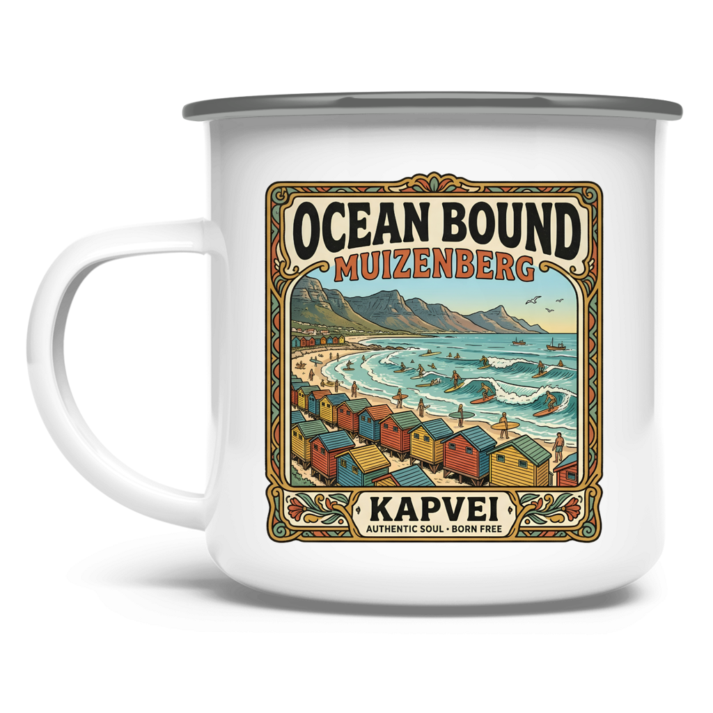 Emaille Tasse Ocean Bound Muizenberg