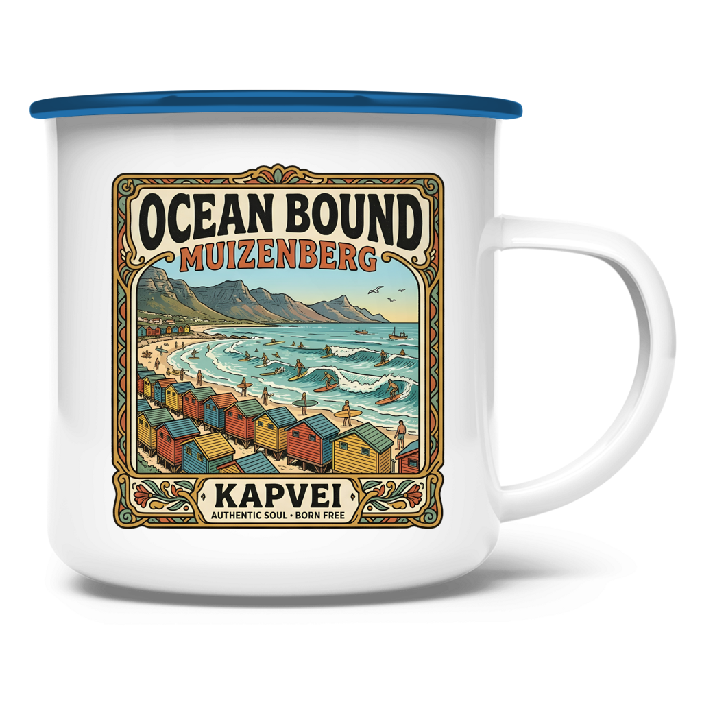 Emaille Tasse Ocean Bound Muizenberg