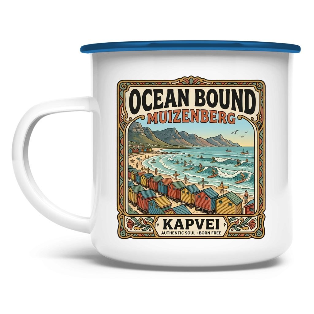 Emaille Tasse Ocean Bound Muizenberg