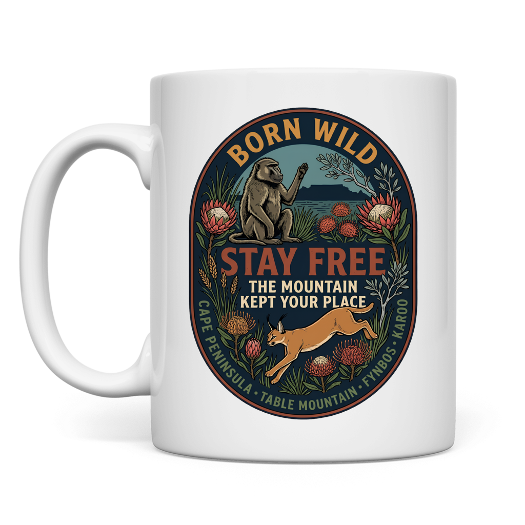 Tasse STAY FREE Baboon / Caracal