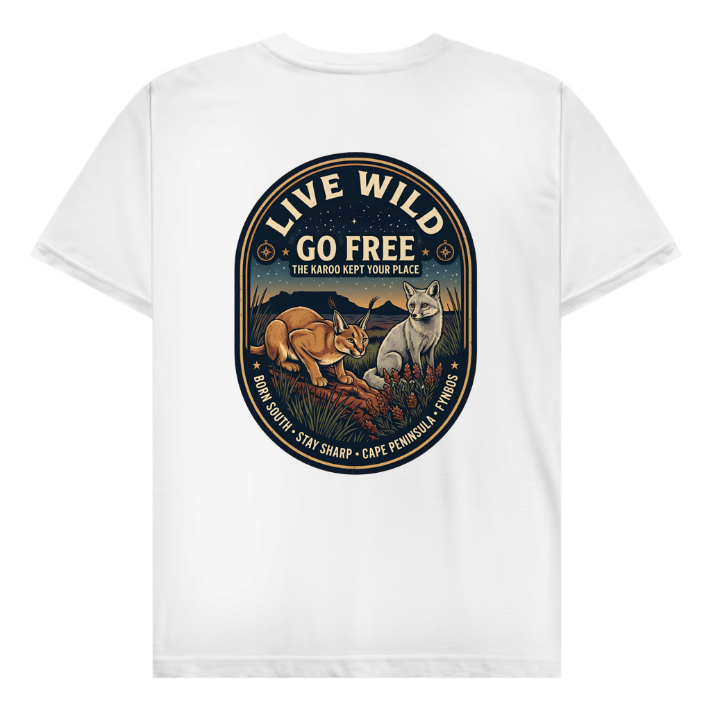 Herren T-Shirt LIVE WILD Caraca / Fox