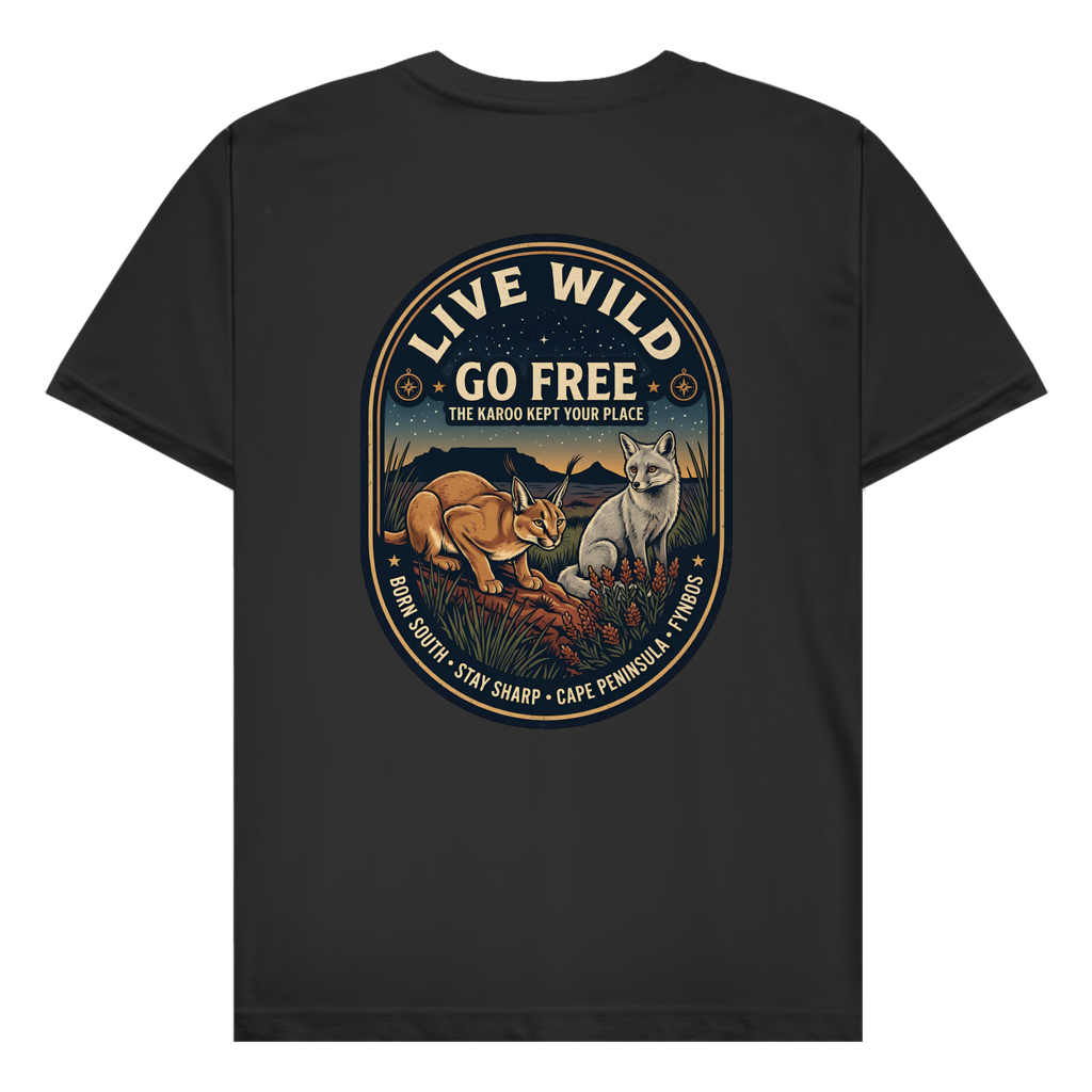 Herren T-Shirt LIVE WILD Caraca / Fox