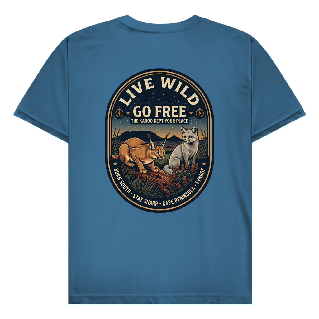 Herren T-Shirt LIVE WILD Caraca / Fox