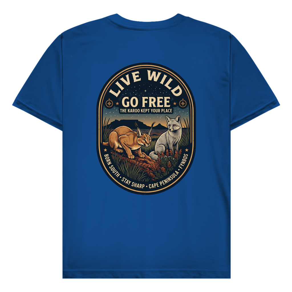 Herren T-Shirt LIVE WILD Caraca / Fox