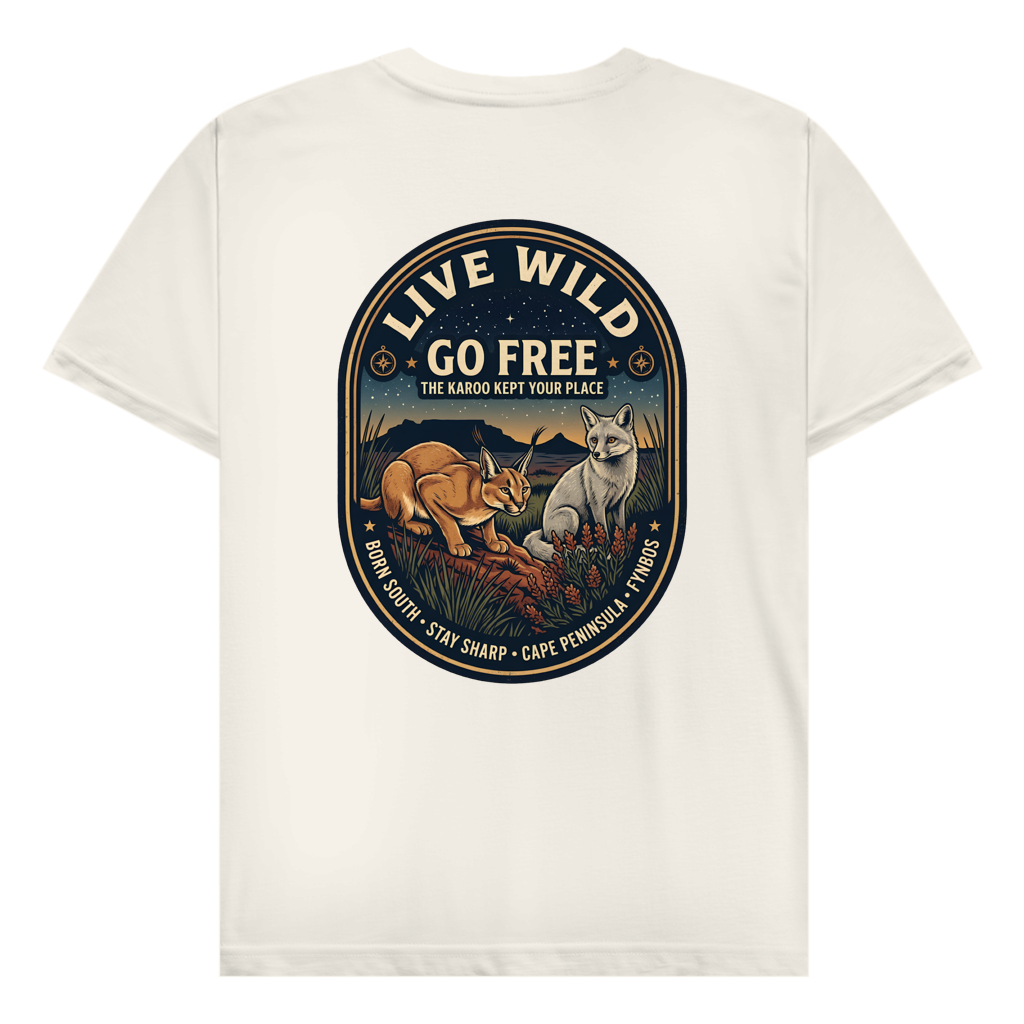 Herren T-Shirt LIVE WILD Caraca / Fox