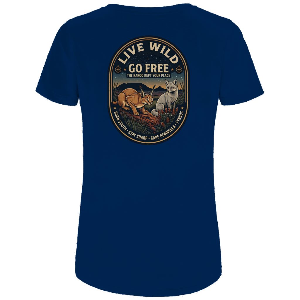 Damen Premium Bio T-Shirt LIVE WILD Caraca / Fox