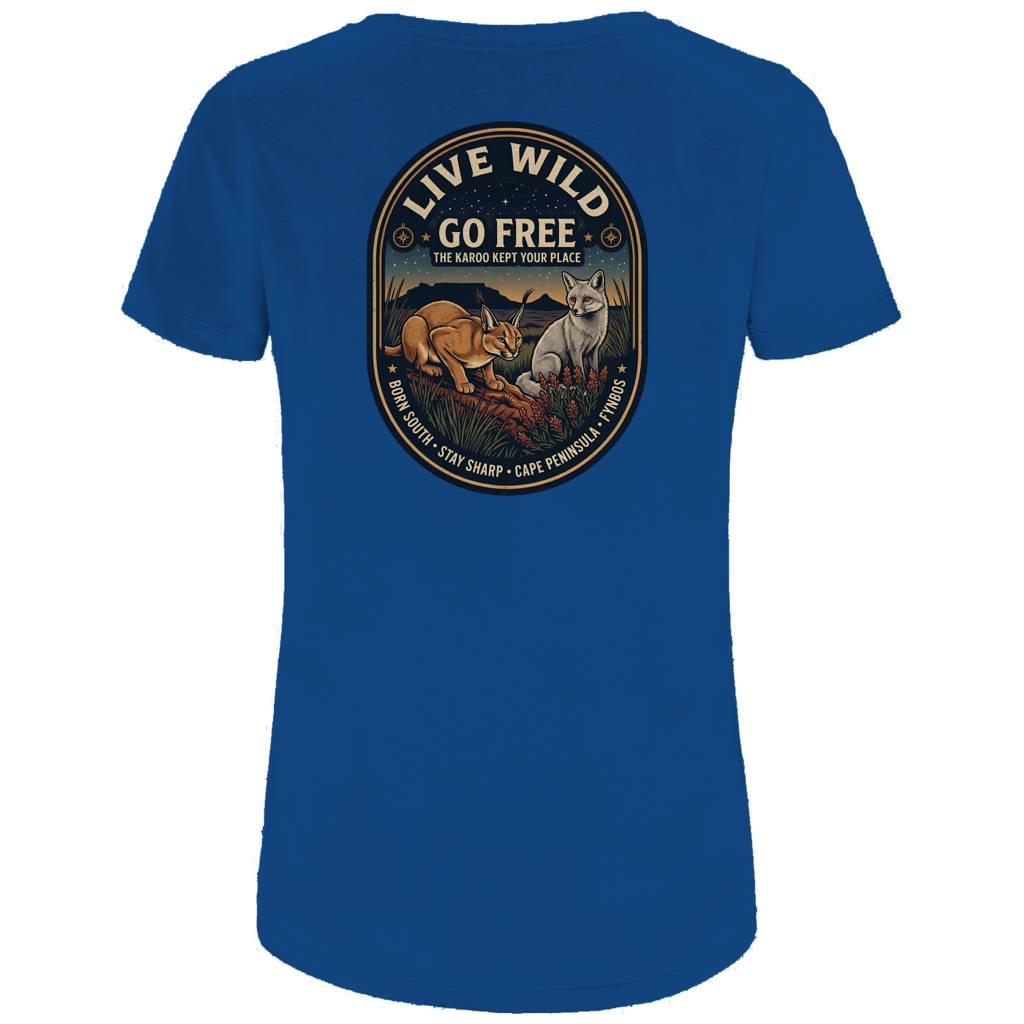 Damen Premium Bio T-Shirt LIVE WILD Caraca / Fox
